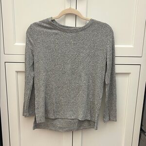 Old Navy Gray Long Sleeve Women's Top